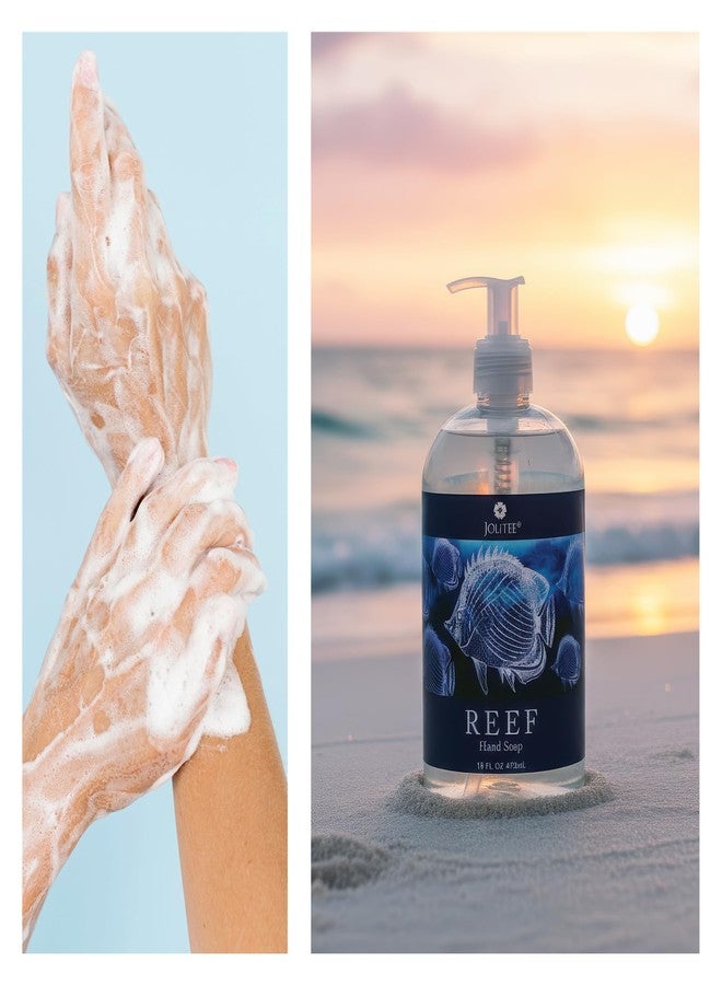 Jolitee Reef Luxury Shea and Cocoa Butter with Sea Kelp Extract 16oz (Hand Soap) - Image 3